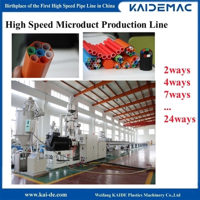 Machine de production de microduits à fibres optiques de 120 m/min