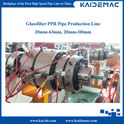 Machine de fabrication de tubes PPR renforcés de fibres de verre/ligne de production de tubes PPR/extrudeuse de tubes 30 m/min