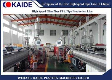 Le GV à grande vitesse d'extrudeuse de tuyau de la chaîne de production de tuyau des fibres de verre PPR/PPR a approuvé