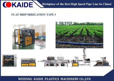 Haute machine plate efficace d'irrigation par égouttement, ligne d'extrusion de tube d'irrigation par égouttement