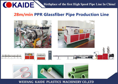 Machine en plastique d'extrusion de tuyau de fibres de verre de PPR pour 3 le tuyau 20-63mm de la couche PPR