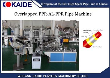 Cinq couches de tuyau de PPR-AL-PPR faisant la machine 20mm-63mm, machine composée de tuyau d'Al-plastiques