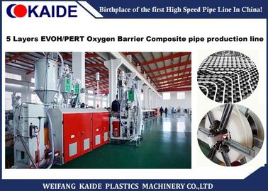 Machine d'extrudeuse de tuyau de barrière de l'oxygène de PERT/EVOH 5 couches de la CE d'OIN approuvée